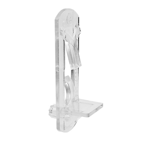 Prime-Line Shelf Support Peg, Self-Locking, 5 mm., 5/8 in. Clear, PK4 U 9393